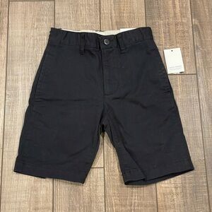 New Boys Gap Flat Front Dress Shorts Black Size 6 School Uniform